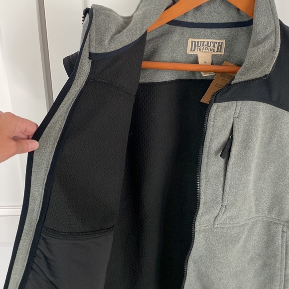 Duluth Trading fleece vest Med grey - Picture 6 of 6